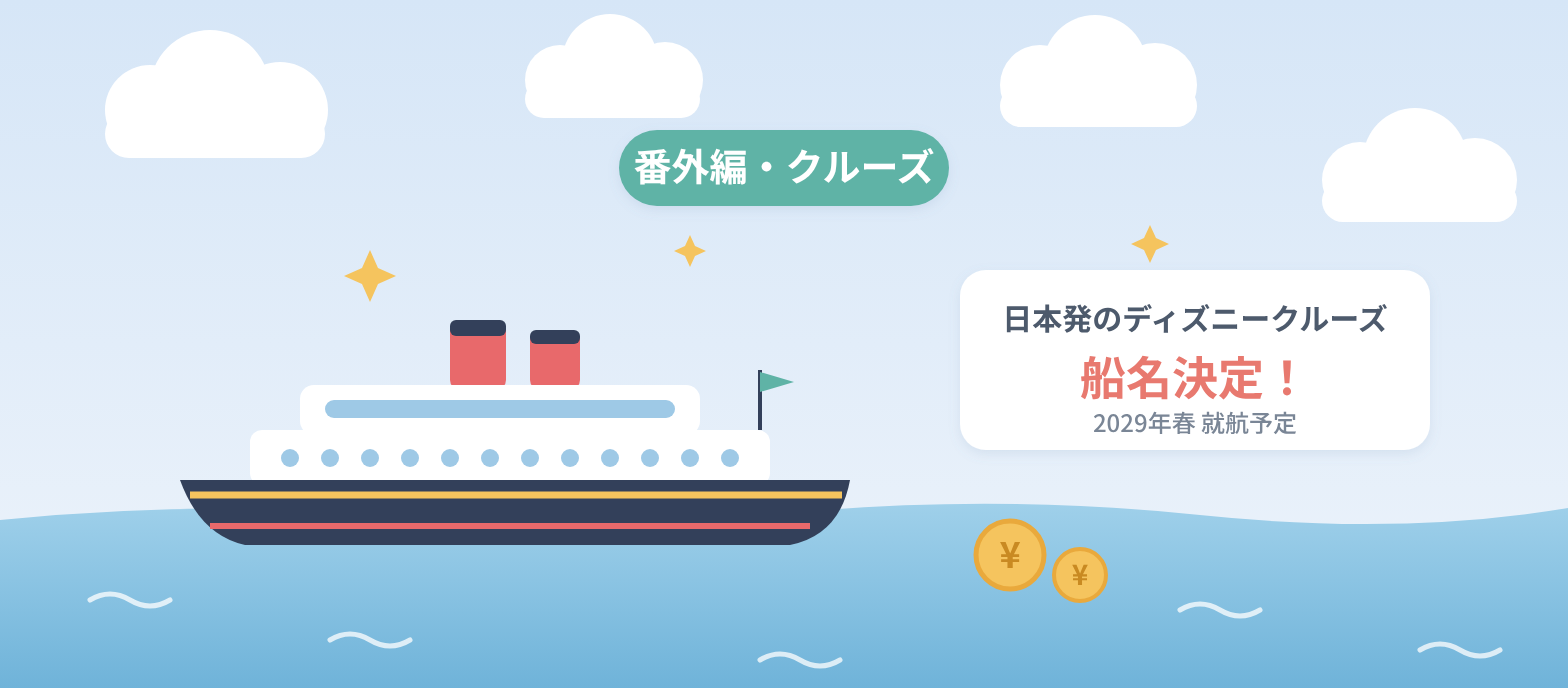 日本発のディズニークルーズ 船名決定のアイキャッチ